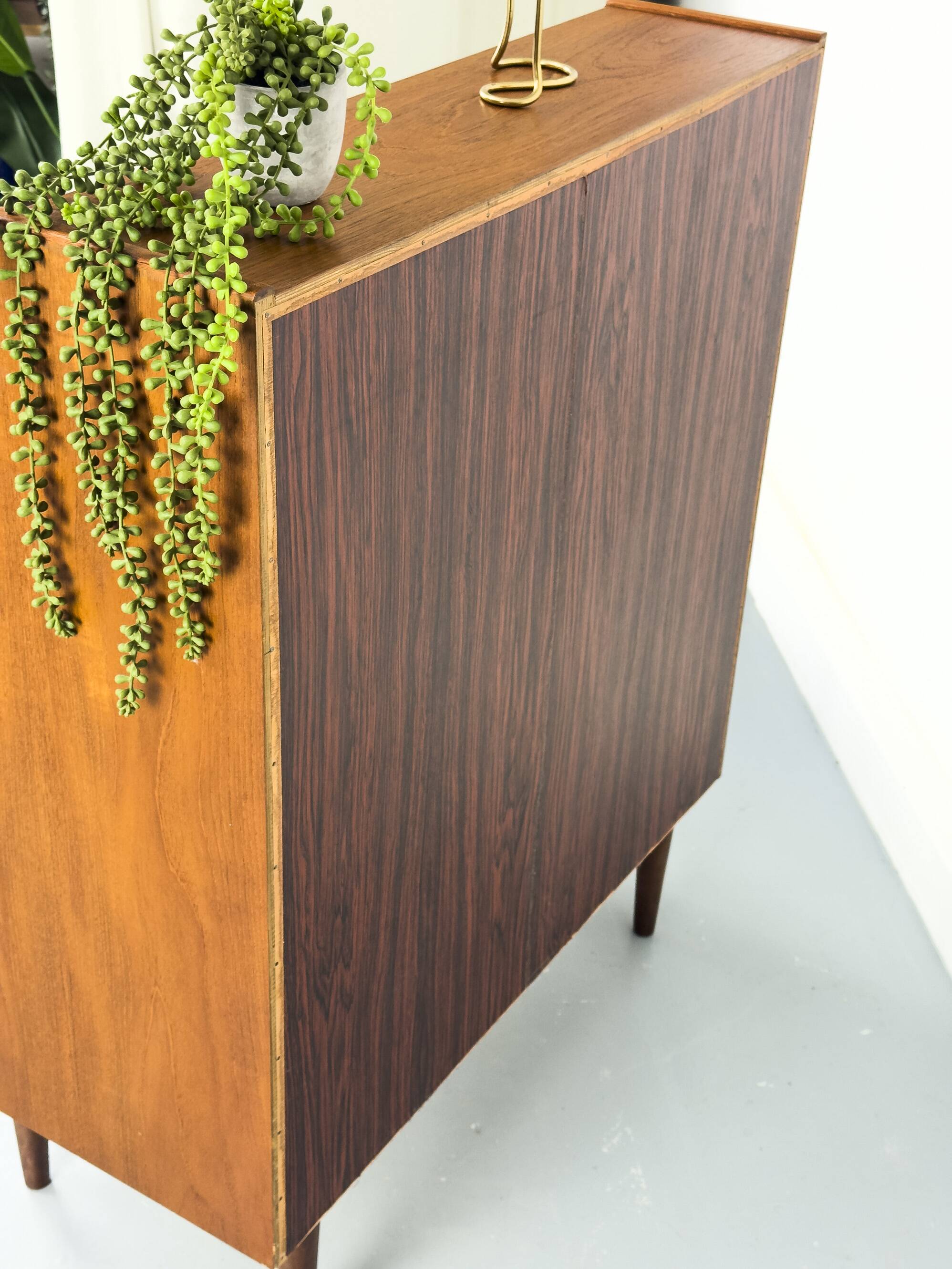 Secrétaire en teck de Chr. Møller, années 1960