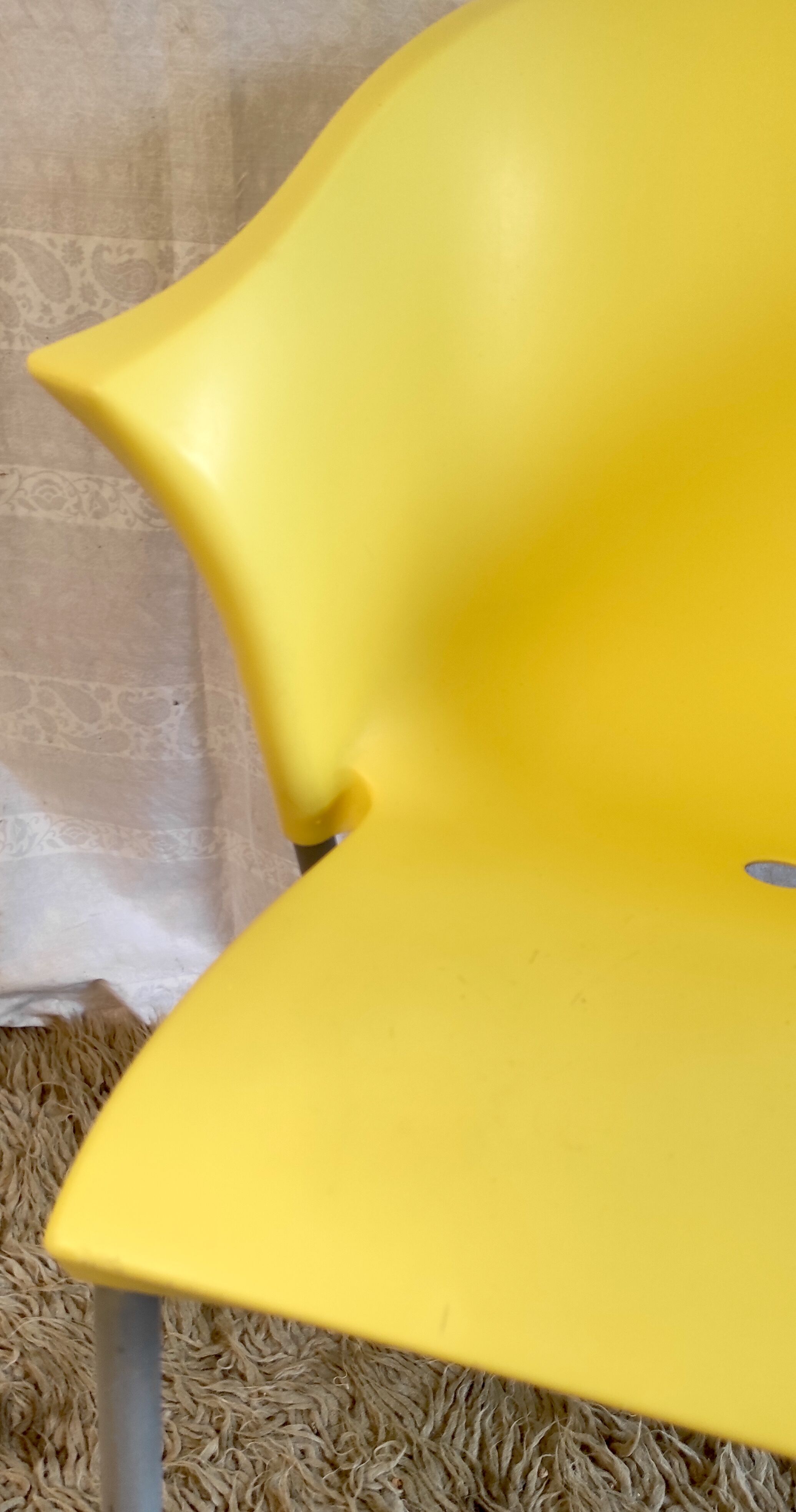Yellow chair "blablabla" by Marc Maran for Parri A.&CO, end XXth