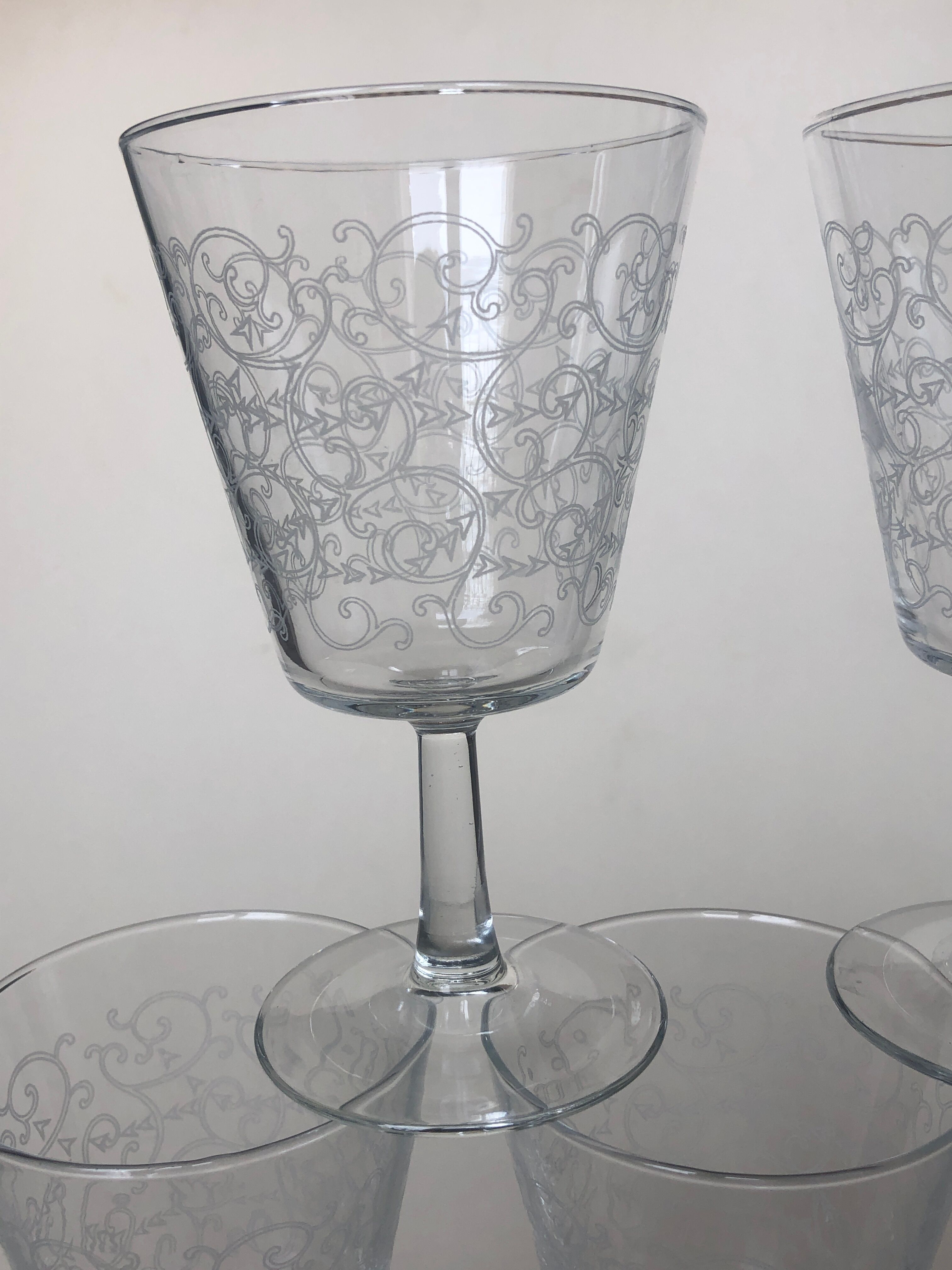 Set of 12 glass