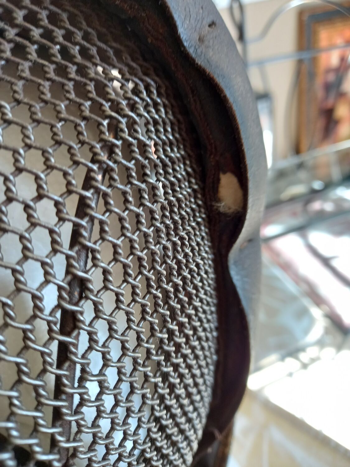 Fencing mask and ferret