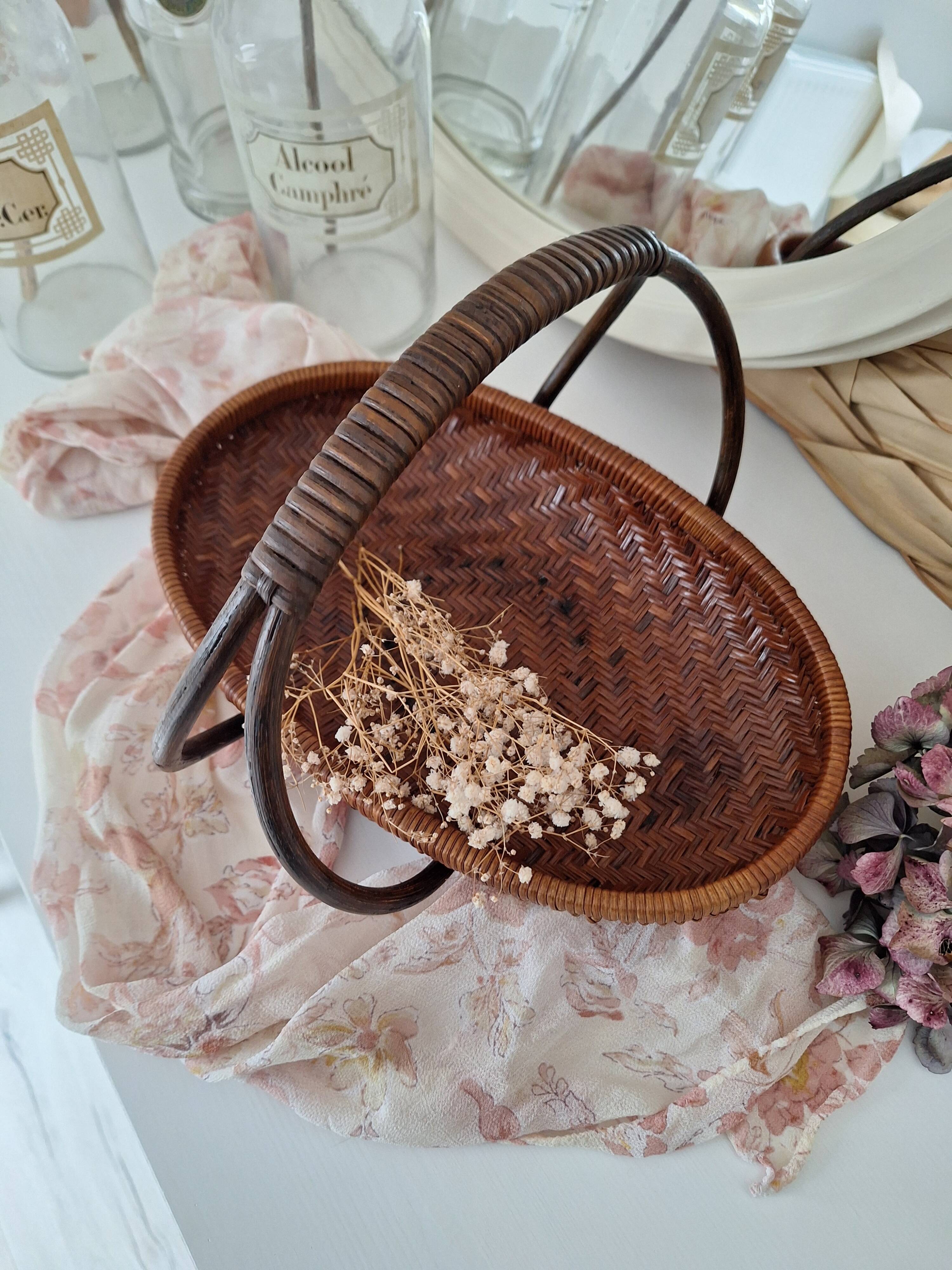 Vintage bamboo basket