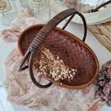 Vintage bamboo basket