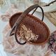 Vintage bamboo basket
