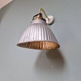 Brass and mercury glass wall light, 1930s