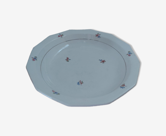 Plat rond creux en faïence St Amandinoise St Amand motif