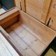 Large vintage chest old wooden trunk