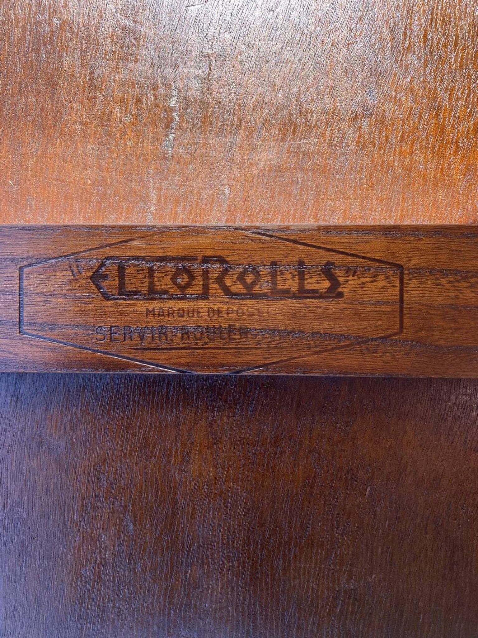 Serving trolley, rolling table, stamped ElloRolls from the 60s/70s