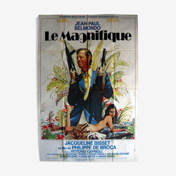 Affiche cinéma originale "le magnifique" Jean-paul Belmondo