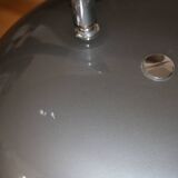 Metallic grey desk lamp FASE