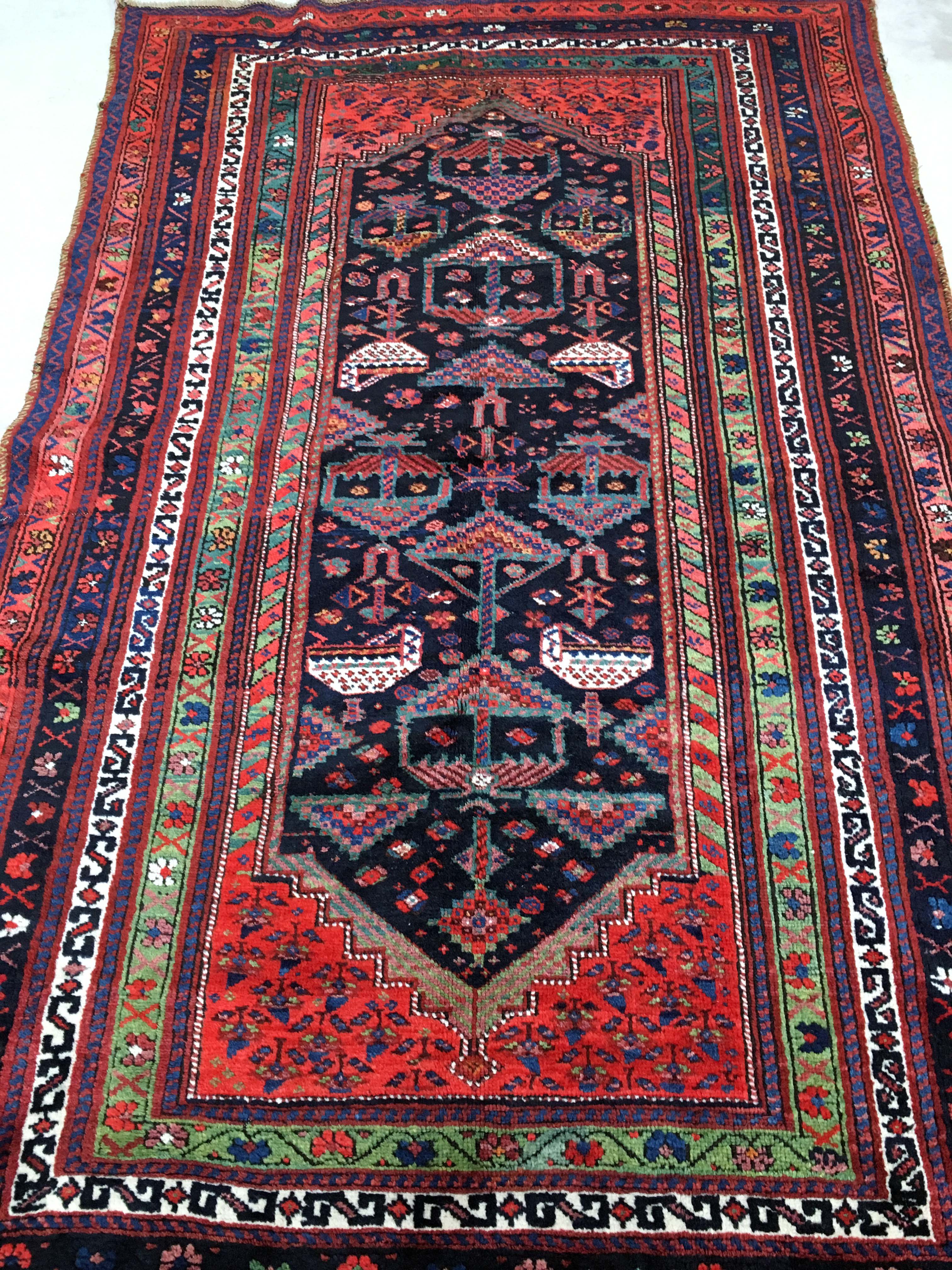 Amazing Persian hand made rug: Afshar 245 x 150 cm around 1930