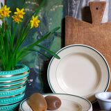 Four plates l'Amandinoise de Saint-Amand ancient