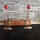 Coat roack old metal wood