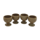 Lot de 4 coquetiers en grès