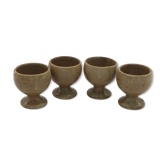 Lot of 4 sandstone eggcups