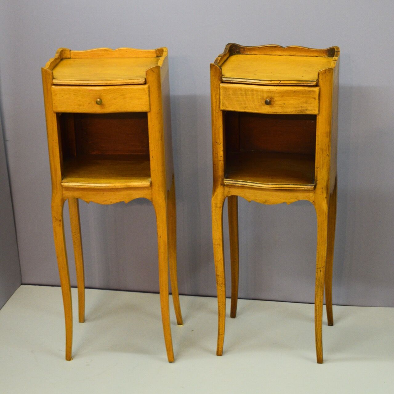 Pair of small Louis XV-style bedsides