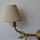 Golden foliage wall lamp