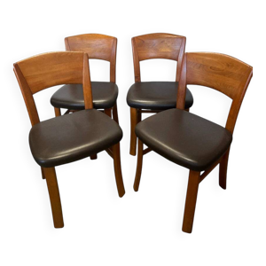 Chaises scandinaves en - teck massif