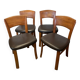 Scandinavian chairs in solid teak from the 1970s.