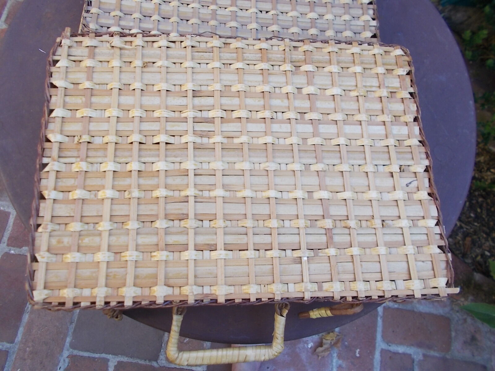 Wicker suitcase