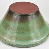 green enameled basin