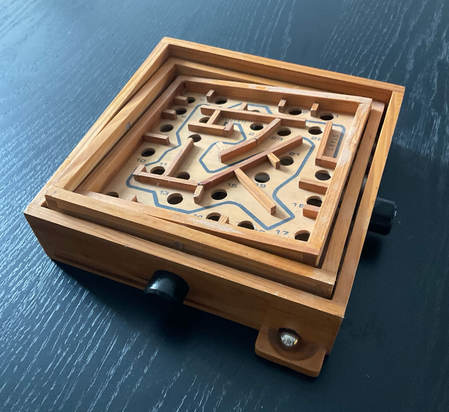 Vintage wooden maze