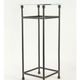 Two consoles, wrought iron sheaths on glass top, twentieth century