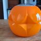 Vintage Putzler pendant lamp in Orange and White Opaline