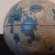Lunar globe Robert I. Johnson 1966 – Vintage NASA – metal, original base