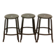 Suite de 3 tabourets Nicolle