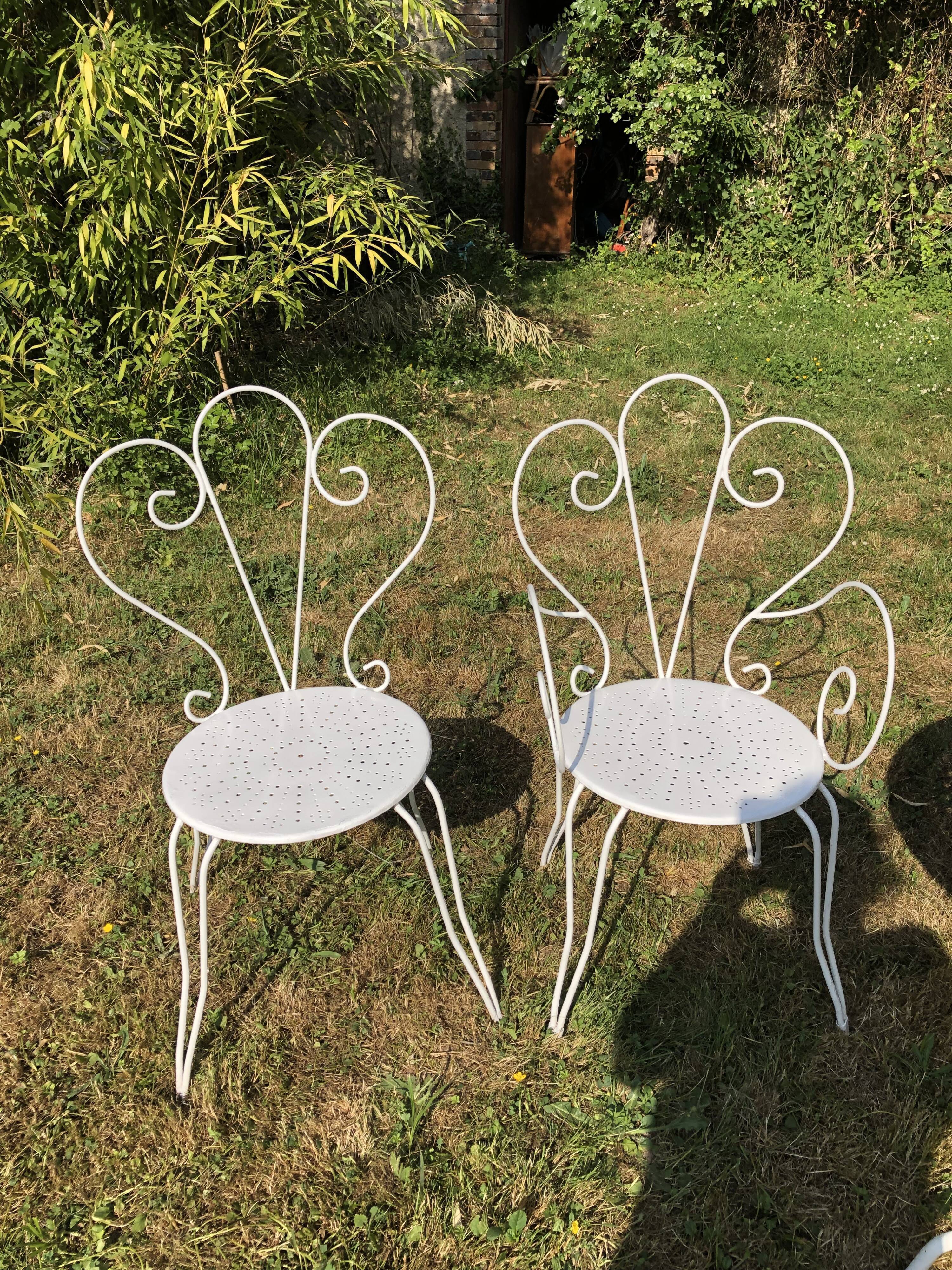 Salon de jardin en fer forgé