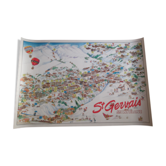 Poster Saint-Gervais Mt Blanc 1985