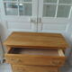 Vintage chest of drawers from the 60s with 3 drawers with compass legs.