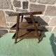 Wooden serving trolley