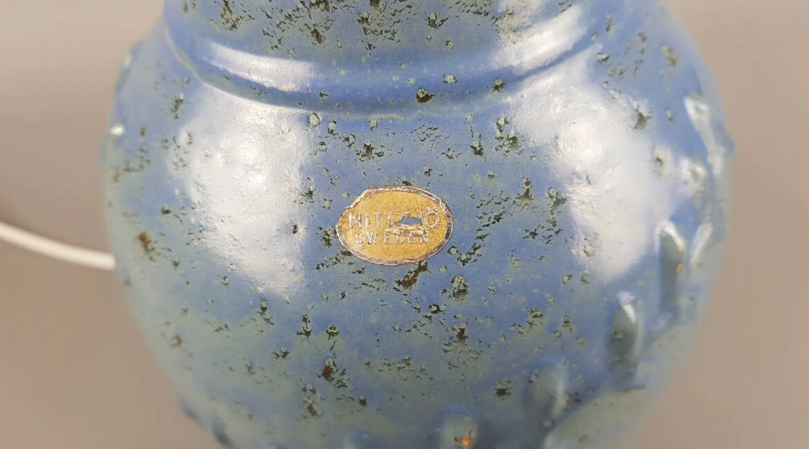 Vintage lamp in ceramic Danish design 50s 60s