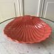 Large pink shell dish Made in Italy vintage