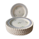 Set of 8 small plates Niderviller décor at Barbeau