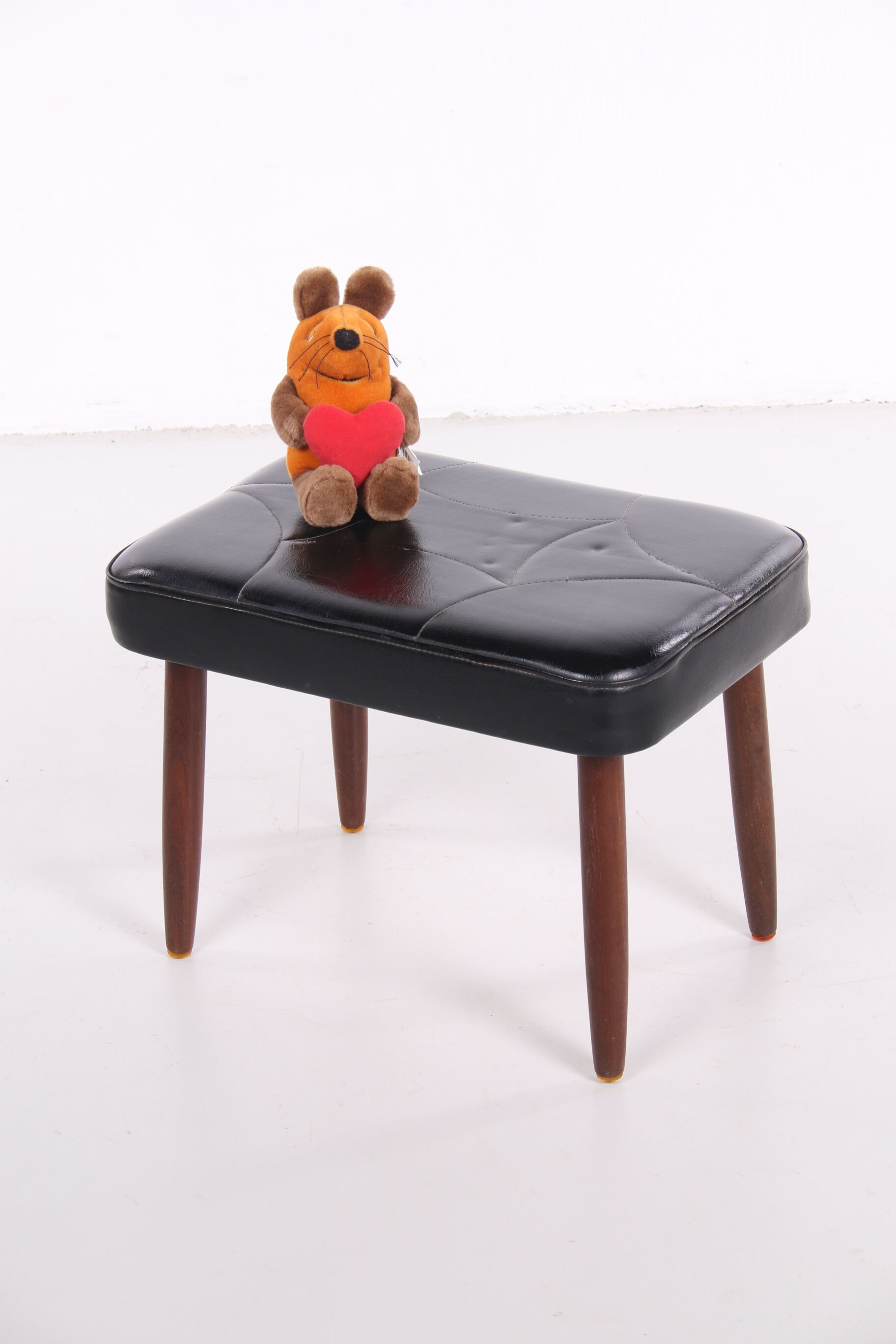 Danish vintage pouf or stool from the 1960s