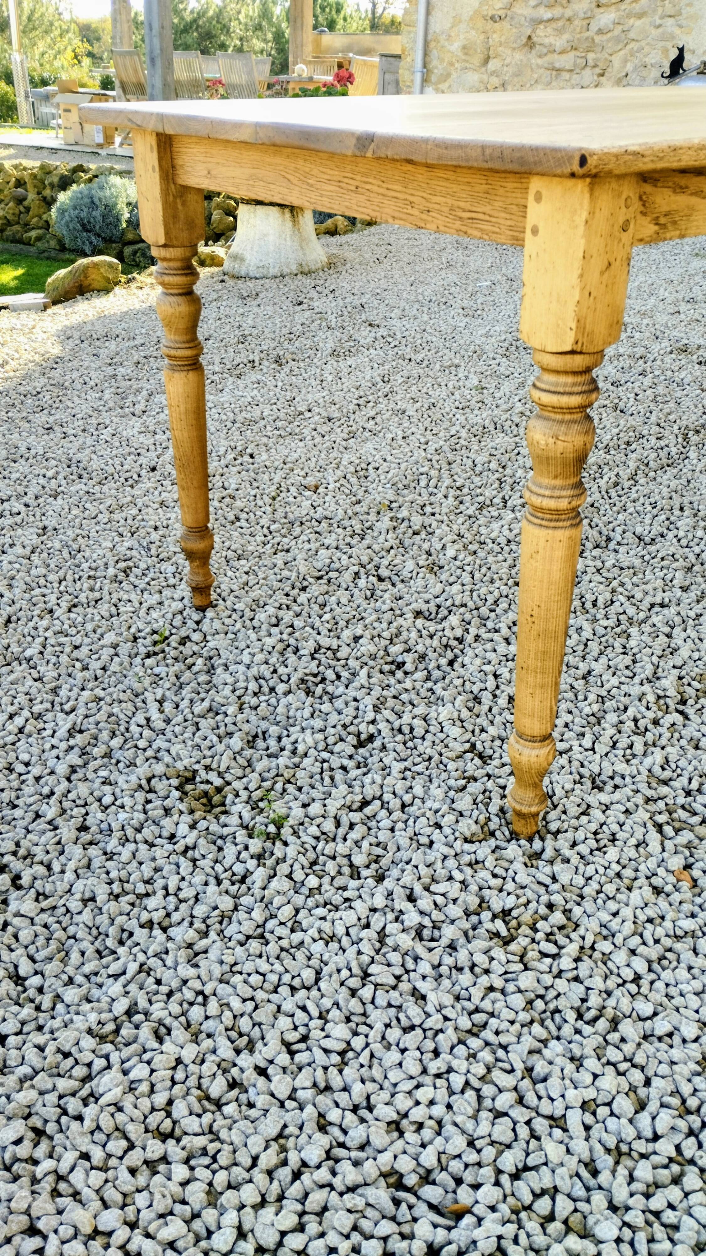 Solid oak farmhouse table
