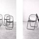 Vintage Mid-Century Modern Minimalist Black Metal Åland Chair from Ikea