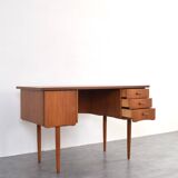 Mid-Century Danish Teak Desk, 1960s.