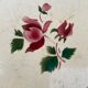 Floral patterned plate with rose buds Sarreguemines Digoin
