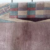 Tapis vintage tibétain Khaden fait main en laine – 122 x 180 cm – 1960s