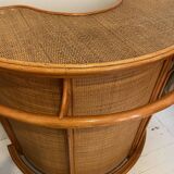 Wicker bar counter