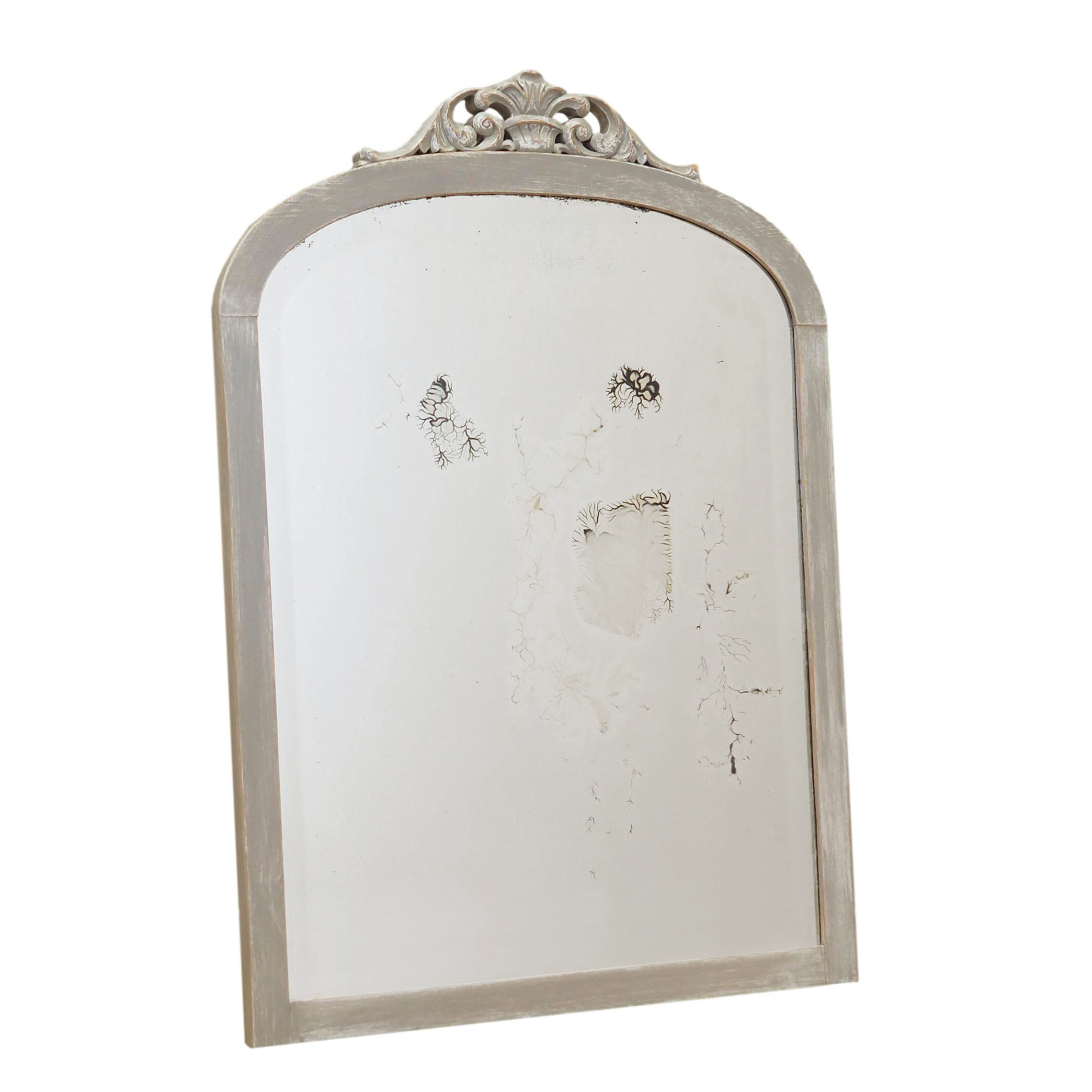 Miroir cadre en pin, design danois, années 1960, production: Danemark