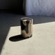 Small side table in black and white petrified wood H28 D18