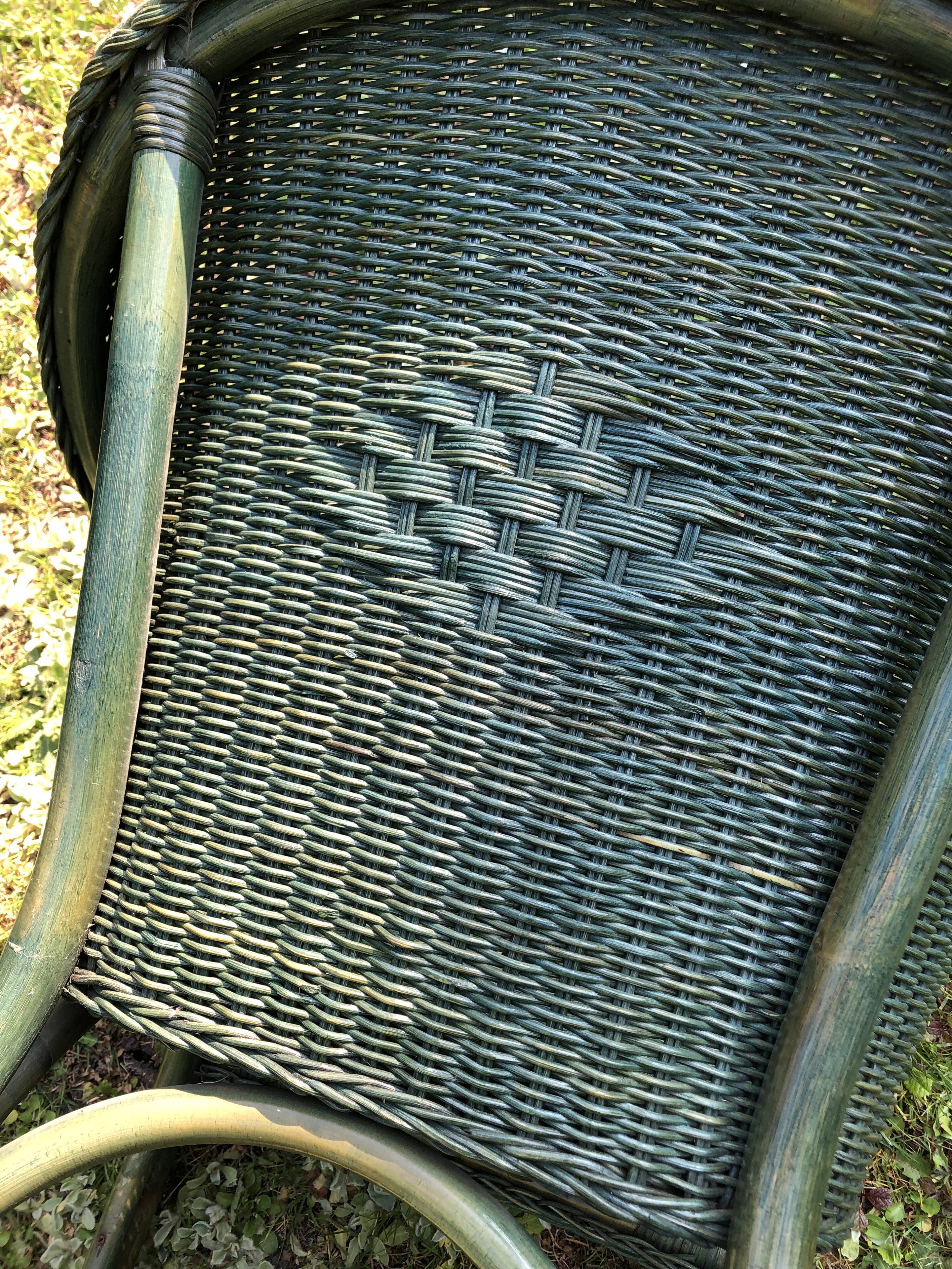 Vintage rattan armchair