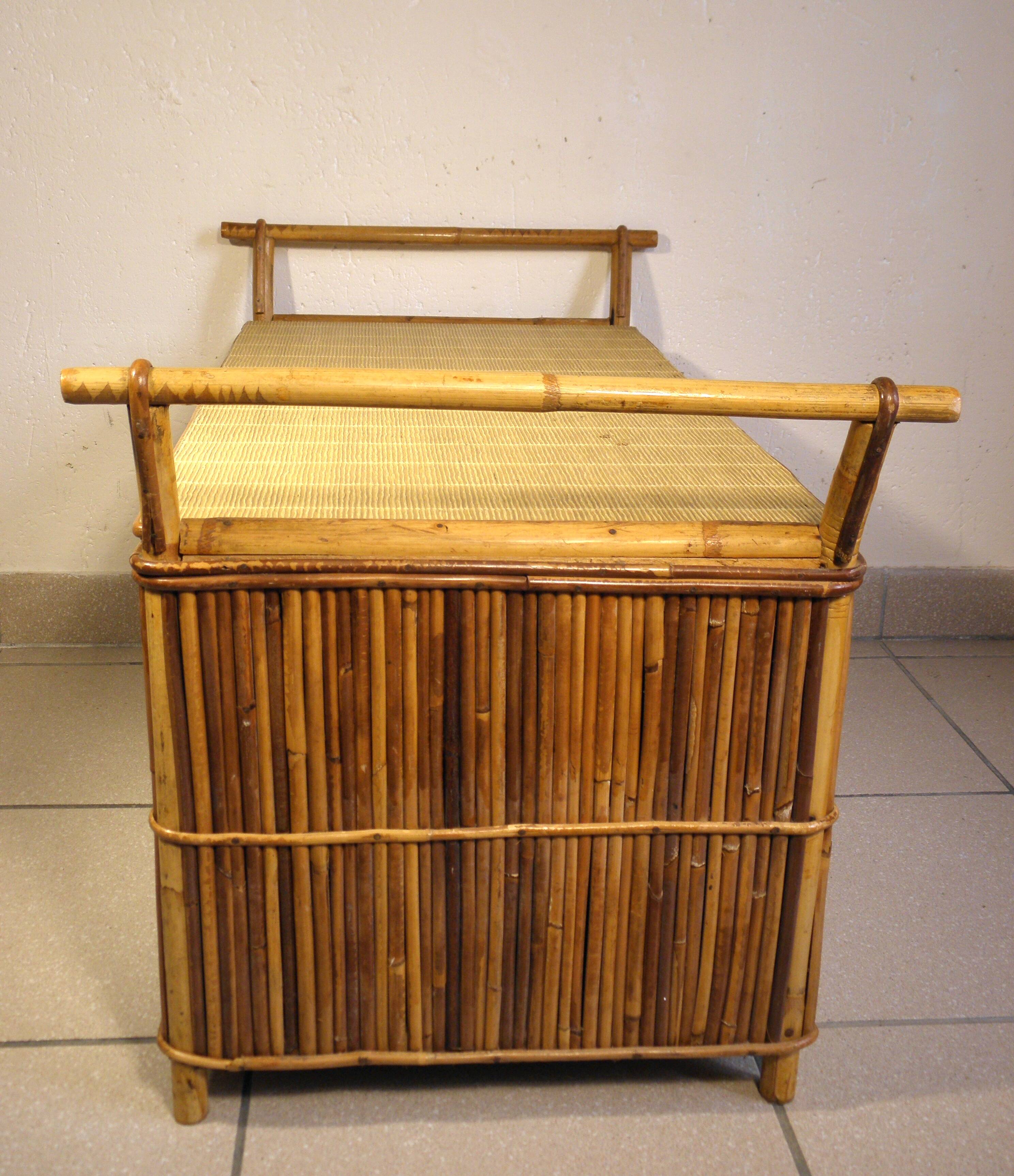 1960s rattan toy box