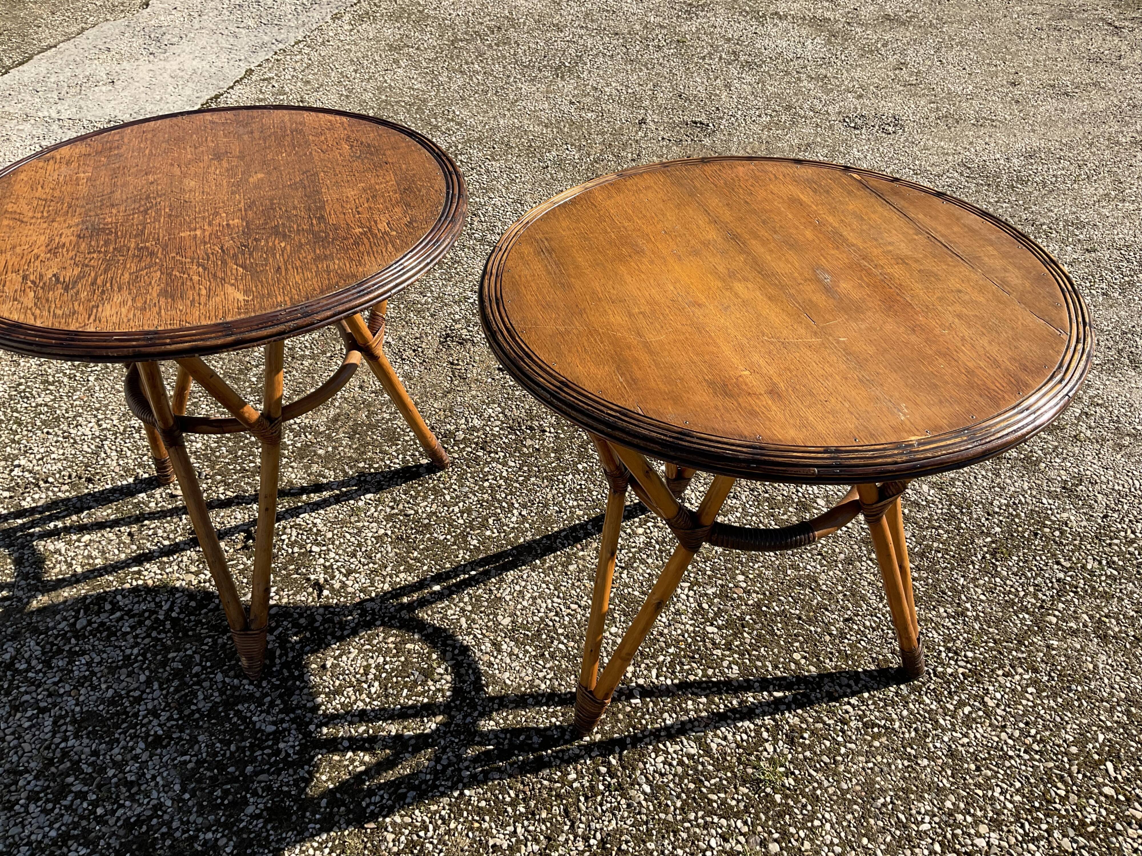 2 vintage tables
