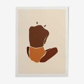 Illustration - baigneuse orange A3