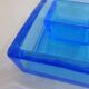 Paire de vide poche vintage en verre turquoise
